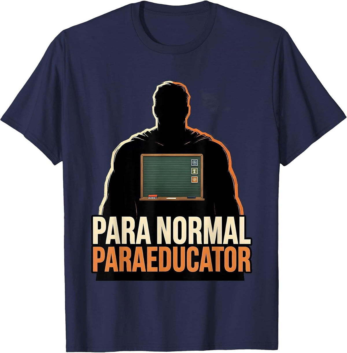 Men's Para Normal Paraeducator Ghost Halloween SPED Teacher Aide T-Shirt - Navy Blue