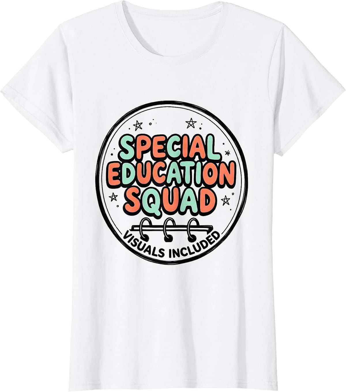 Women's Special Education Squad Teacher Pride T-Shirt - White