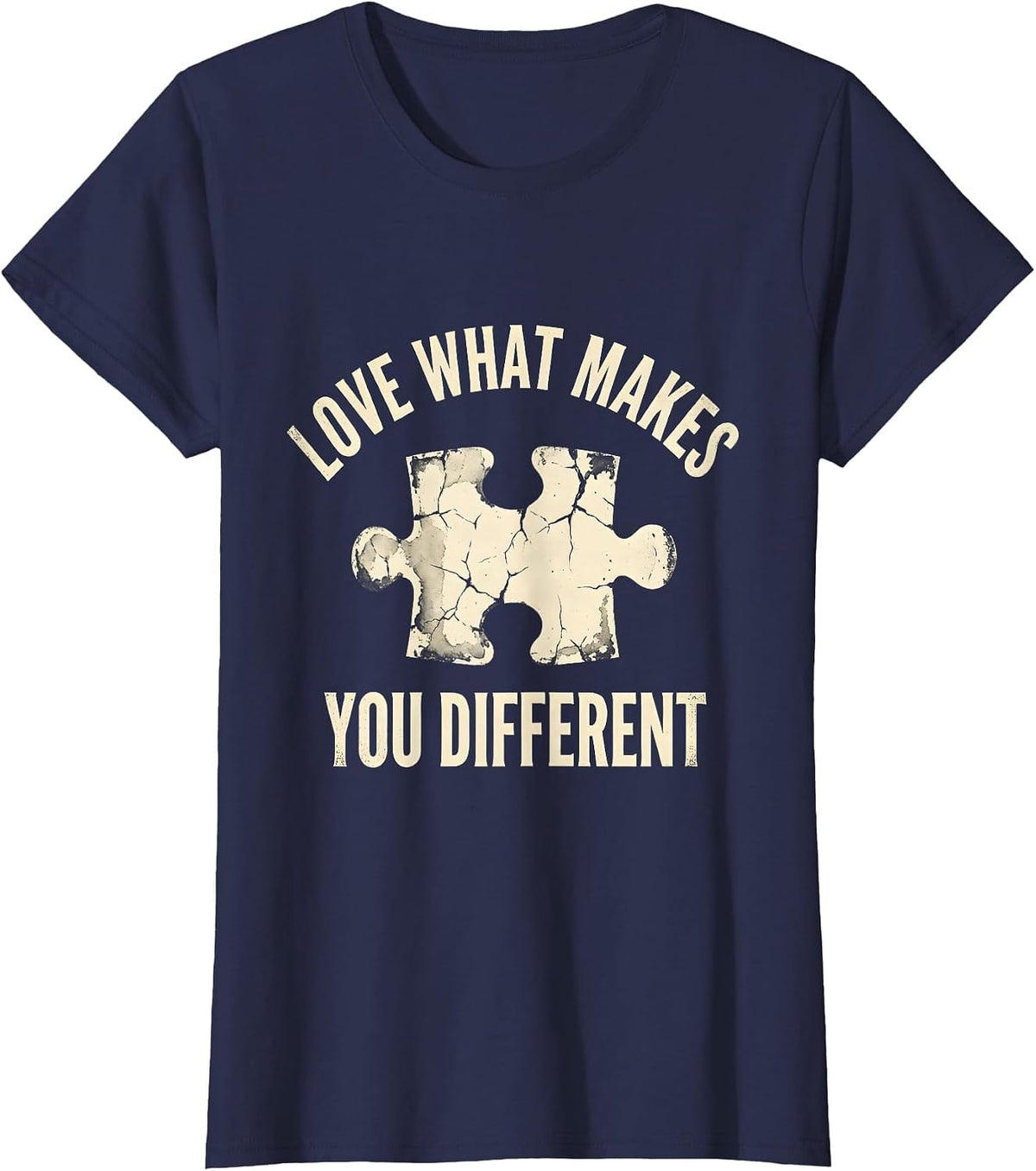 Women's Love What Makes You Different Special Ed Teacher T-Shirt - Navy Blue
