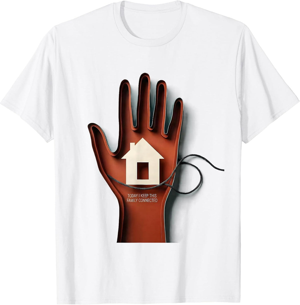 Men's Today I Keep This Family Connected Funny Social Worker T-Shirt - White