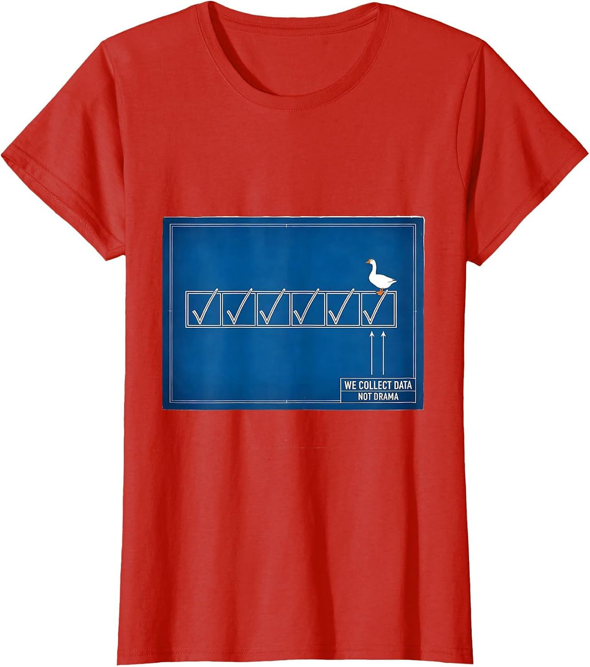 We Collect Data Not Drama Funny Special Education Teacher T-Shirt - Red