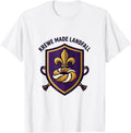 Men's Krewe Made Landfall Emblem Mardi Gras Party Group T-Shirt - White