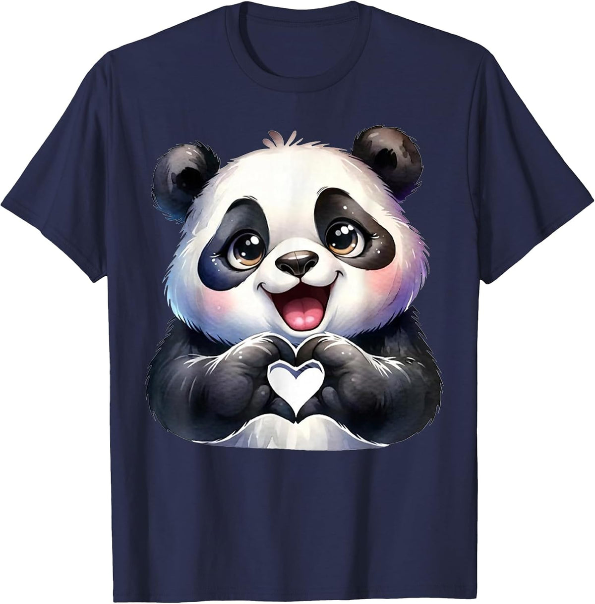 Cute Funny Meme Panda Lover Men Women Kid T-Shirt - Navy Blue