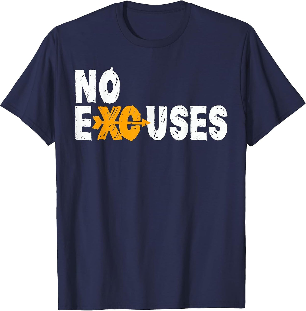 No Excuses Cross Country Running Shirt for XC Runners T-Shirt - Navy Blue