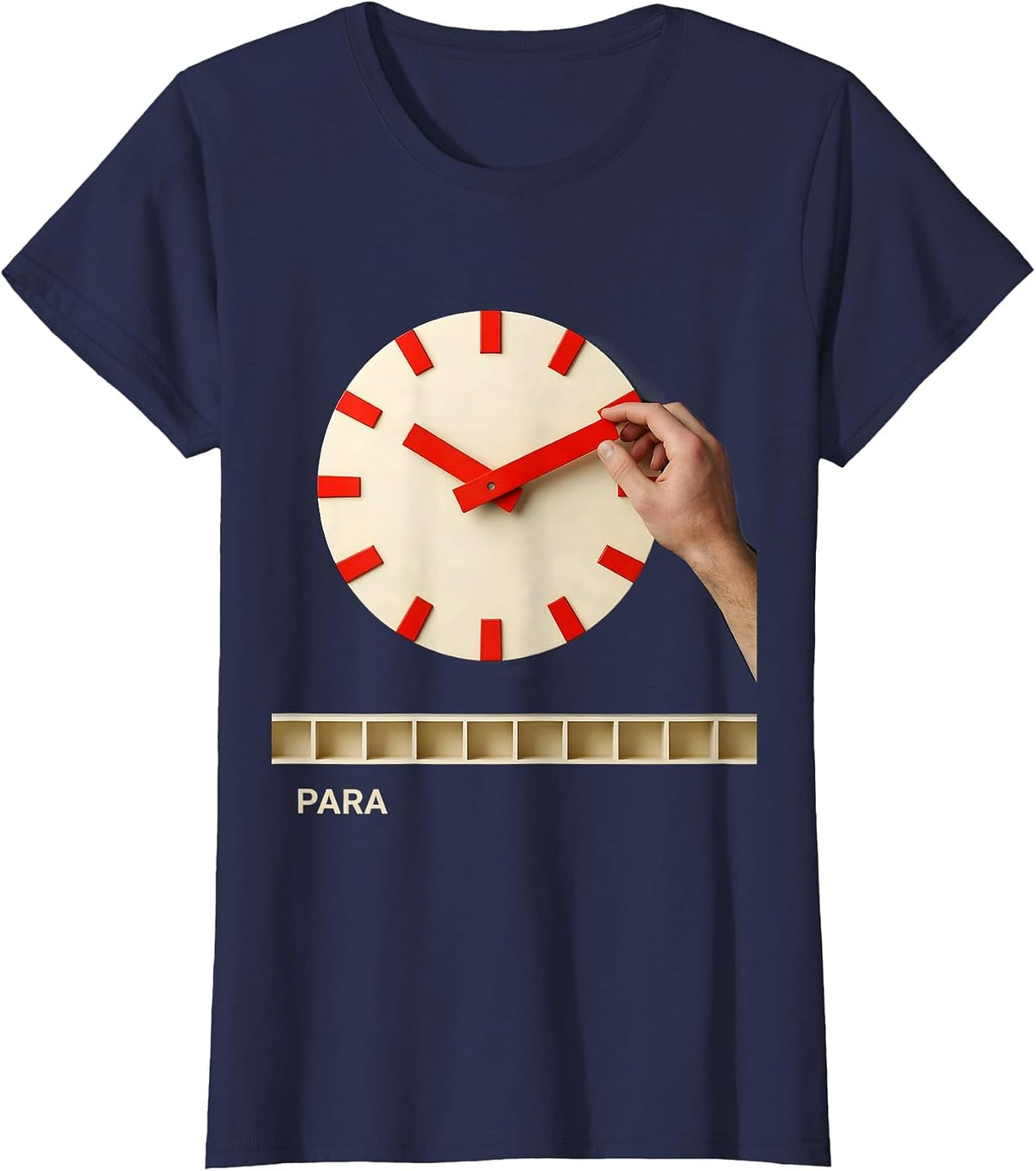 Women's Para Funny Paraprofessional Paraeducator Teacher Aide T-Shirt - Navy Blue
