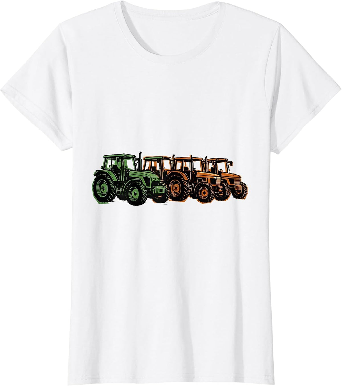 Women's Toddler Boy Tractor Lover Birthday Party Gift T-Shirt - White
