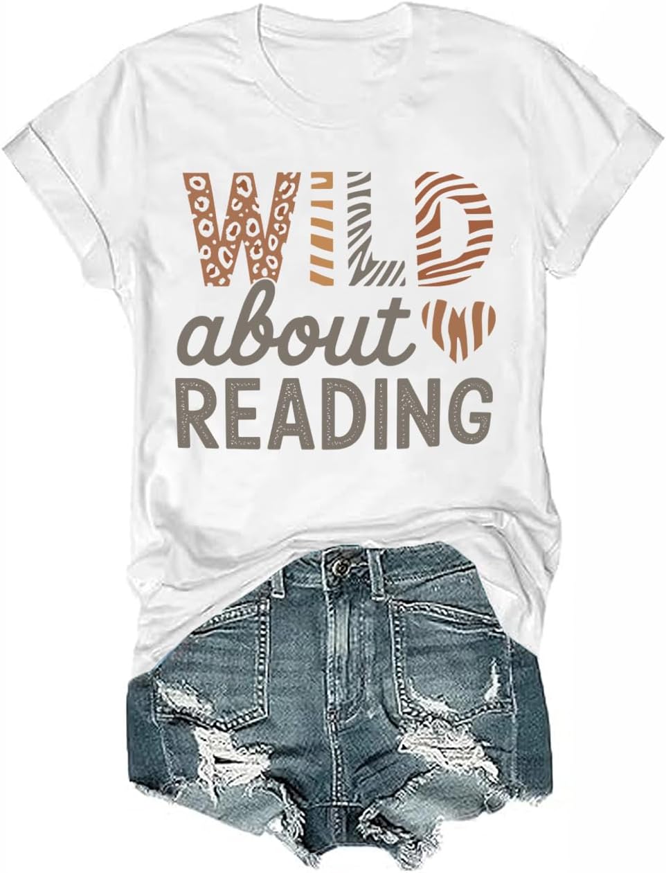 Wild About Reading Shirt Wild About Reading Teacher Tshirt for Women Men - White