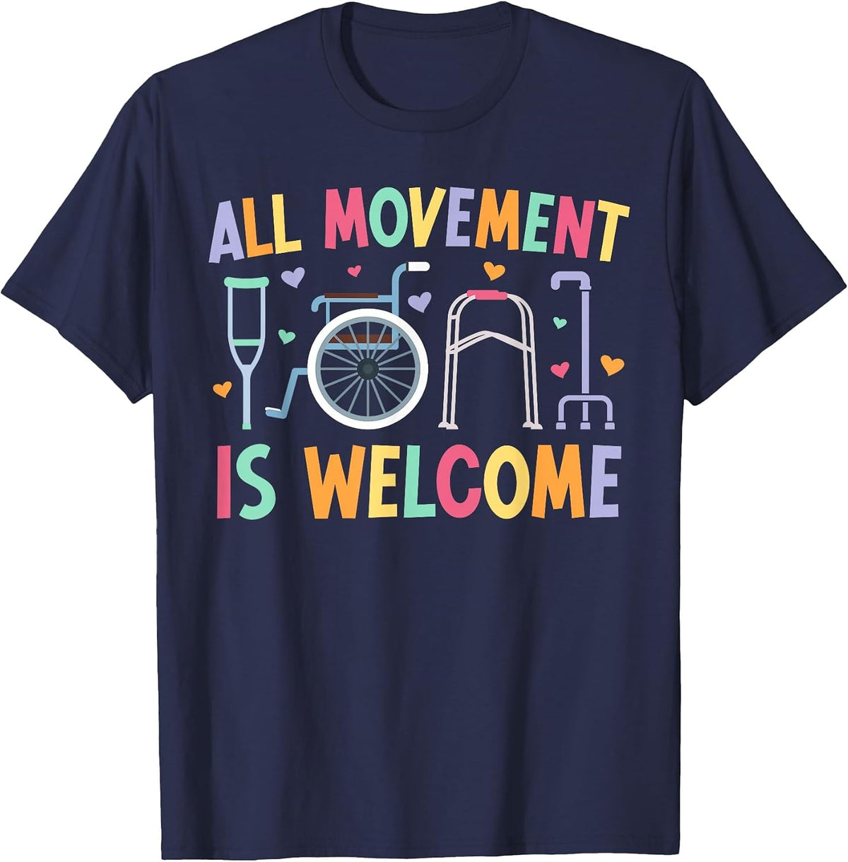 Funny Physical Therapist Physical Therapy Month T-Shirt - Navy Blue