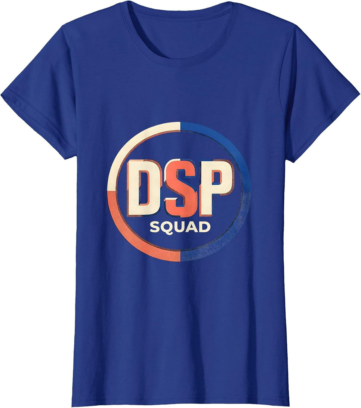 Women's DSP Squad Custom Flat Polychrome School Support Staff T-Shirt - Royal Blue
