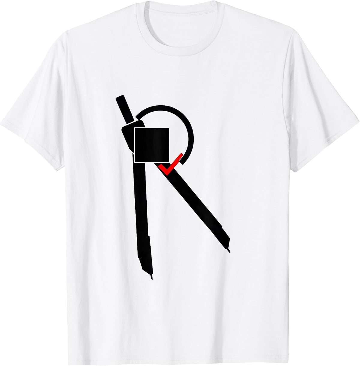 Men's Square and Compass Freemason Fraternal Pride T-Shirt - White