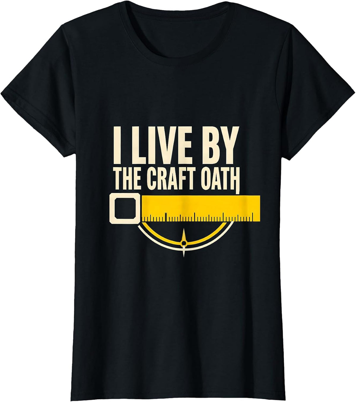 I Live By The Craft Oath Freemason Masonic Brotherhood Pride T-Shirt - Black