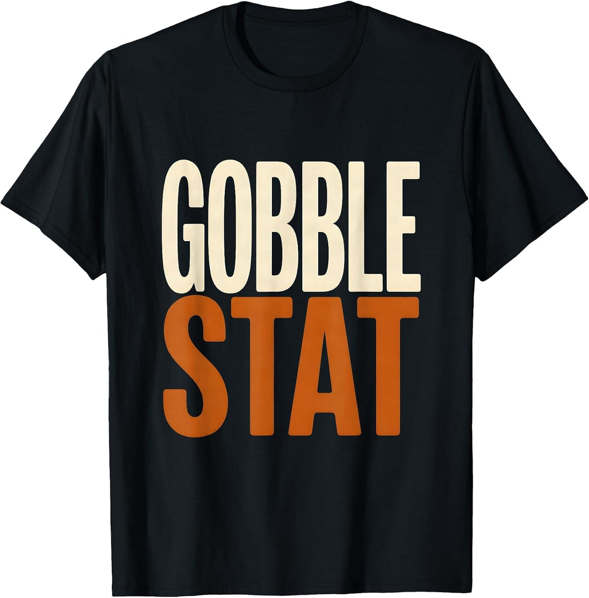 Men's Gobble STAT Funny Nurse Thanksgiving Christmas ICU ER NICU T-Shirt - Black