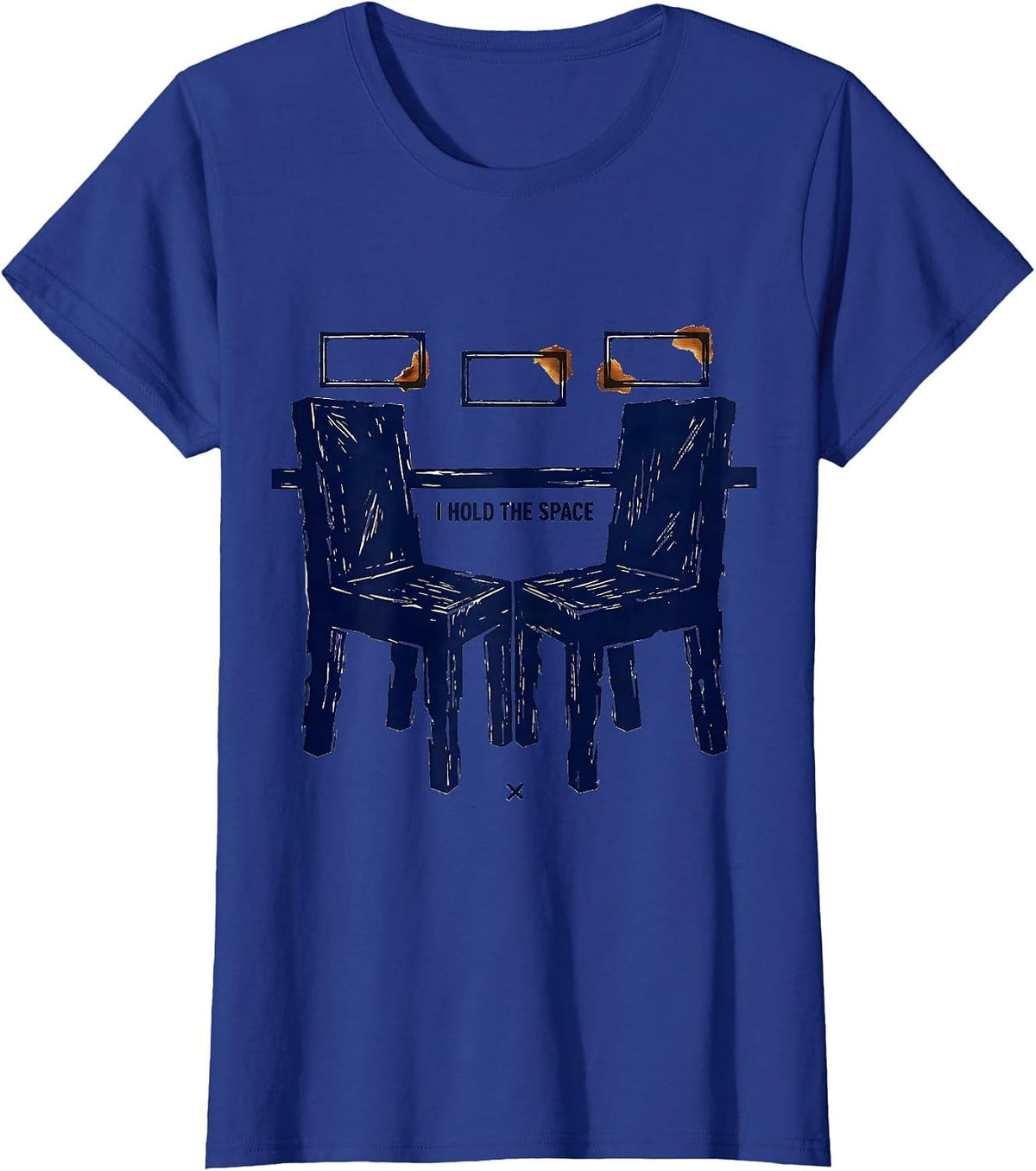 Women's I Hold The Space Social Worker Appreciation Social Work T-Shirt - Royal Blue