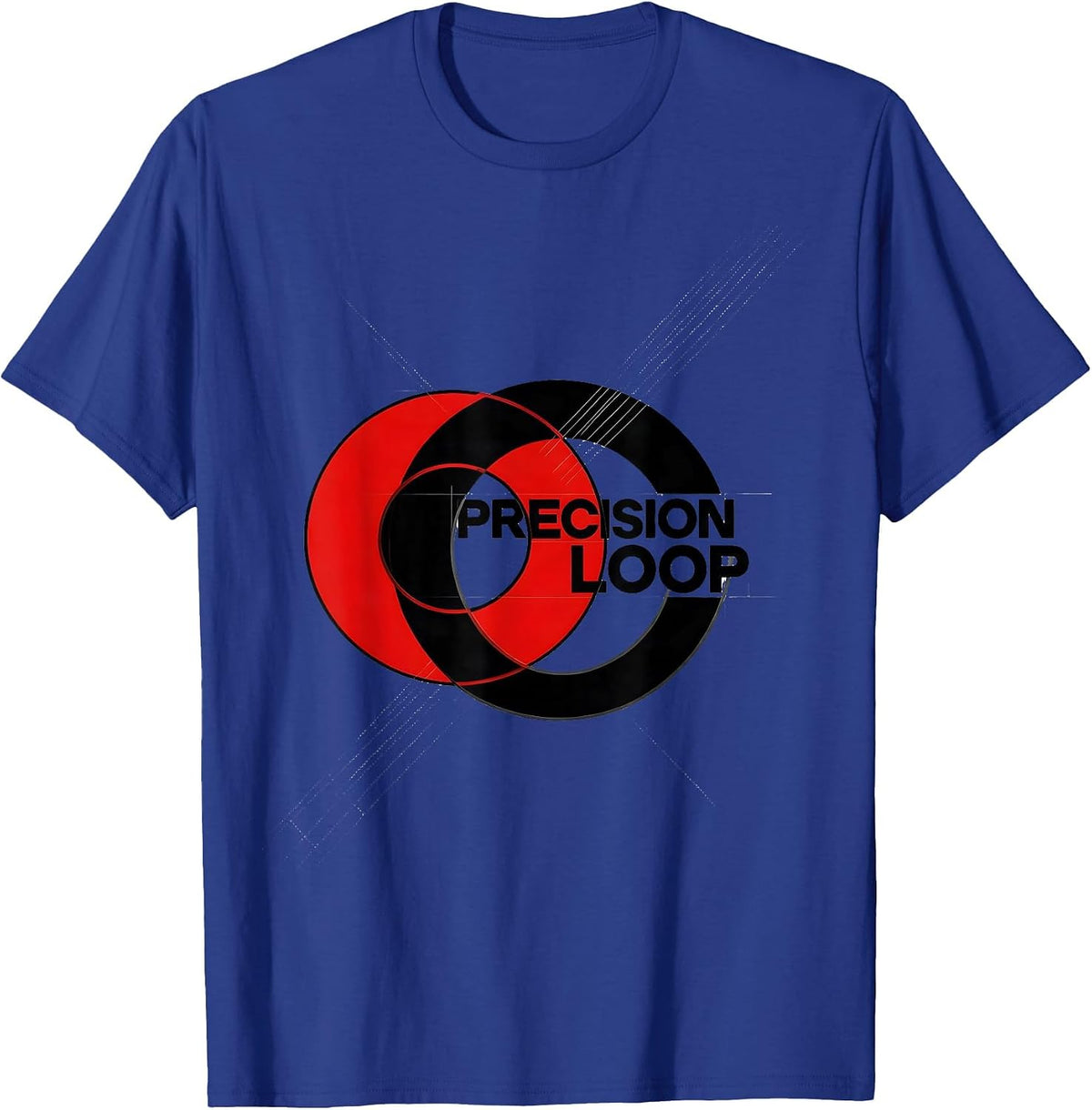 Precision Loop Bauhaus Modernist Graphic T-Shirt - Royal Blue