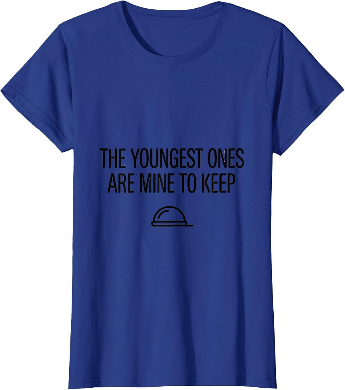 Women's The Youngest Ones Are Mine to Keep Cute NICU Nurse Pediatric T-Shirt - Royal Blue