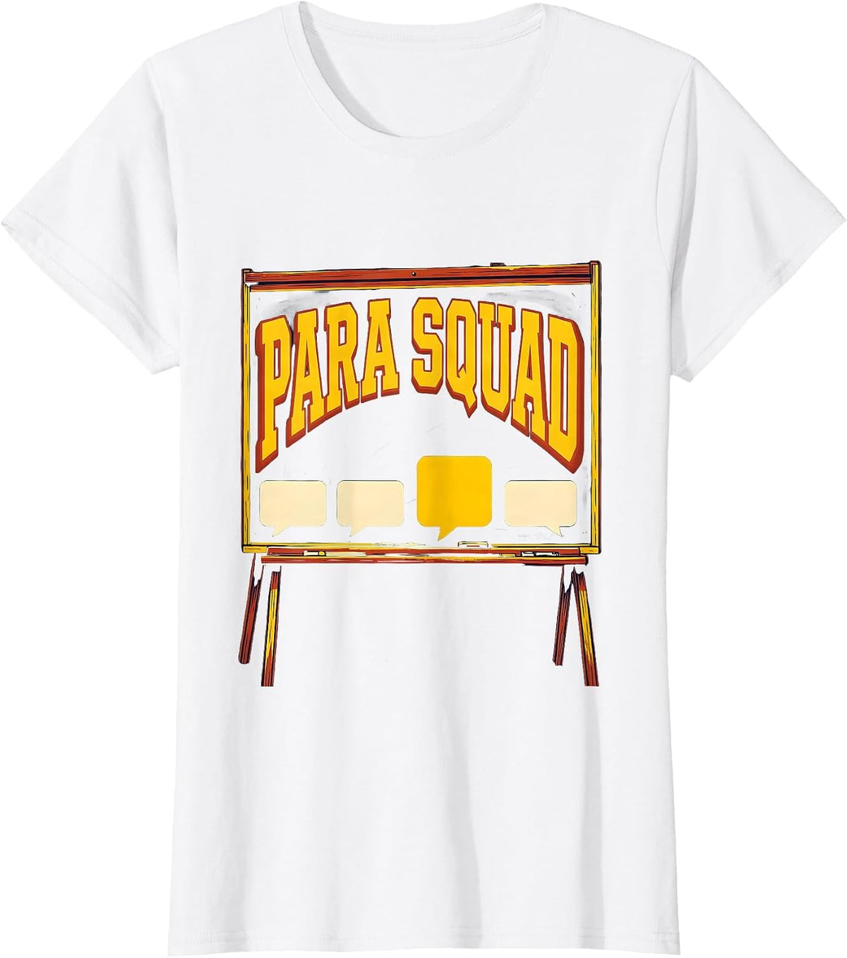 Para Squad Funny Paraprofessional Teacher Appreciation Gift T-Shirt - White