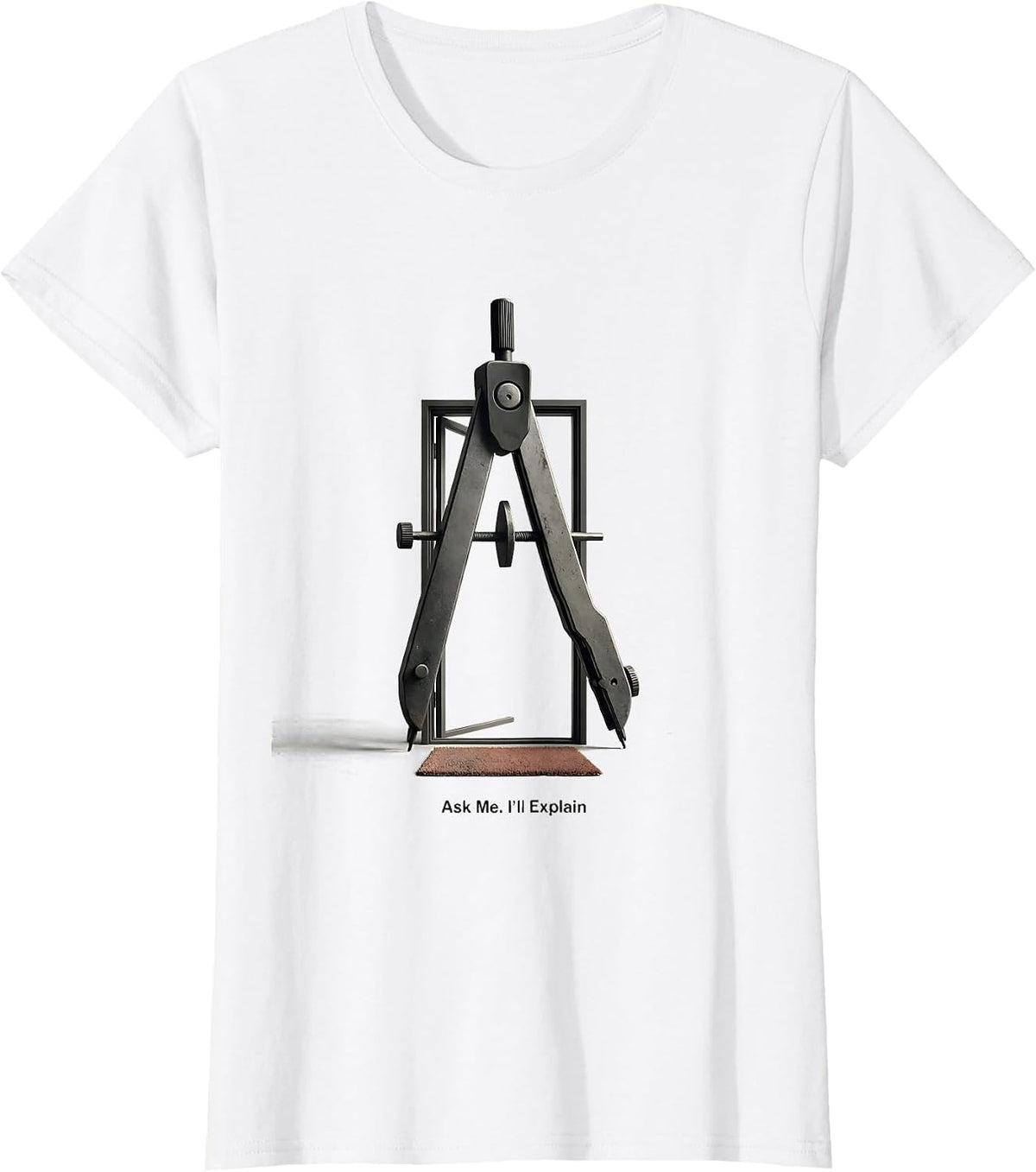 Ask Me I'll Explain Freemason Masonic Fraternal Identity T-Shirt - White