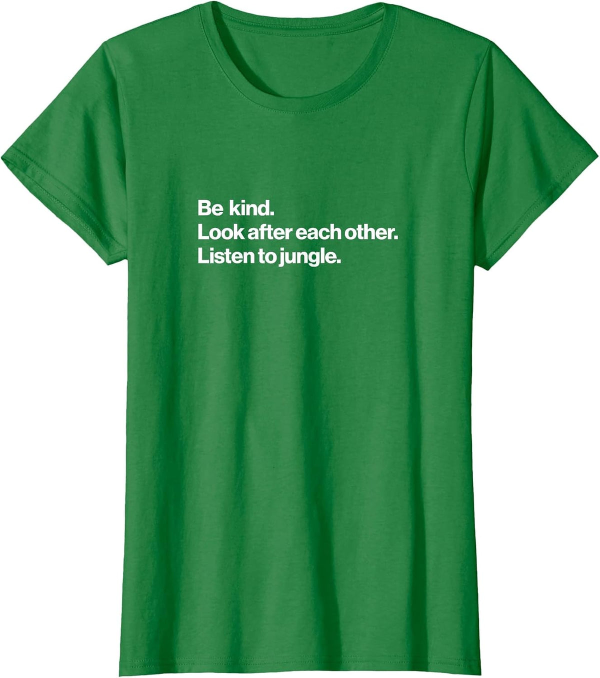 Listen to Jungle Music T-Shirt - Kelly Green