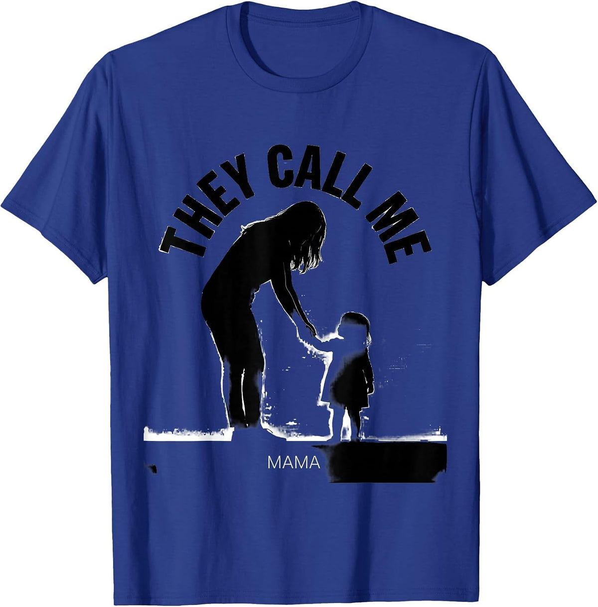 Men's They Call Me Mama Minimalist Family Role Gift T-Shirt - Royal Blue