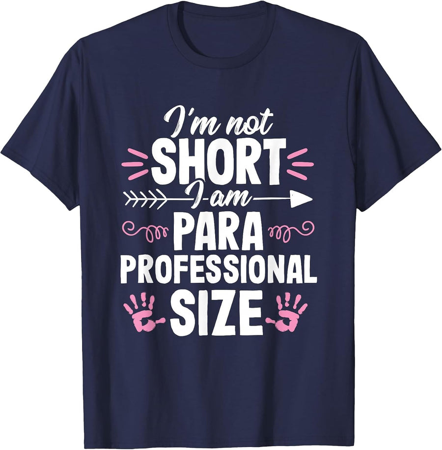 Paraprofessional Funny Appreciation Teaching Assistant T-Shirt - Navy Blue
