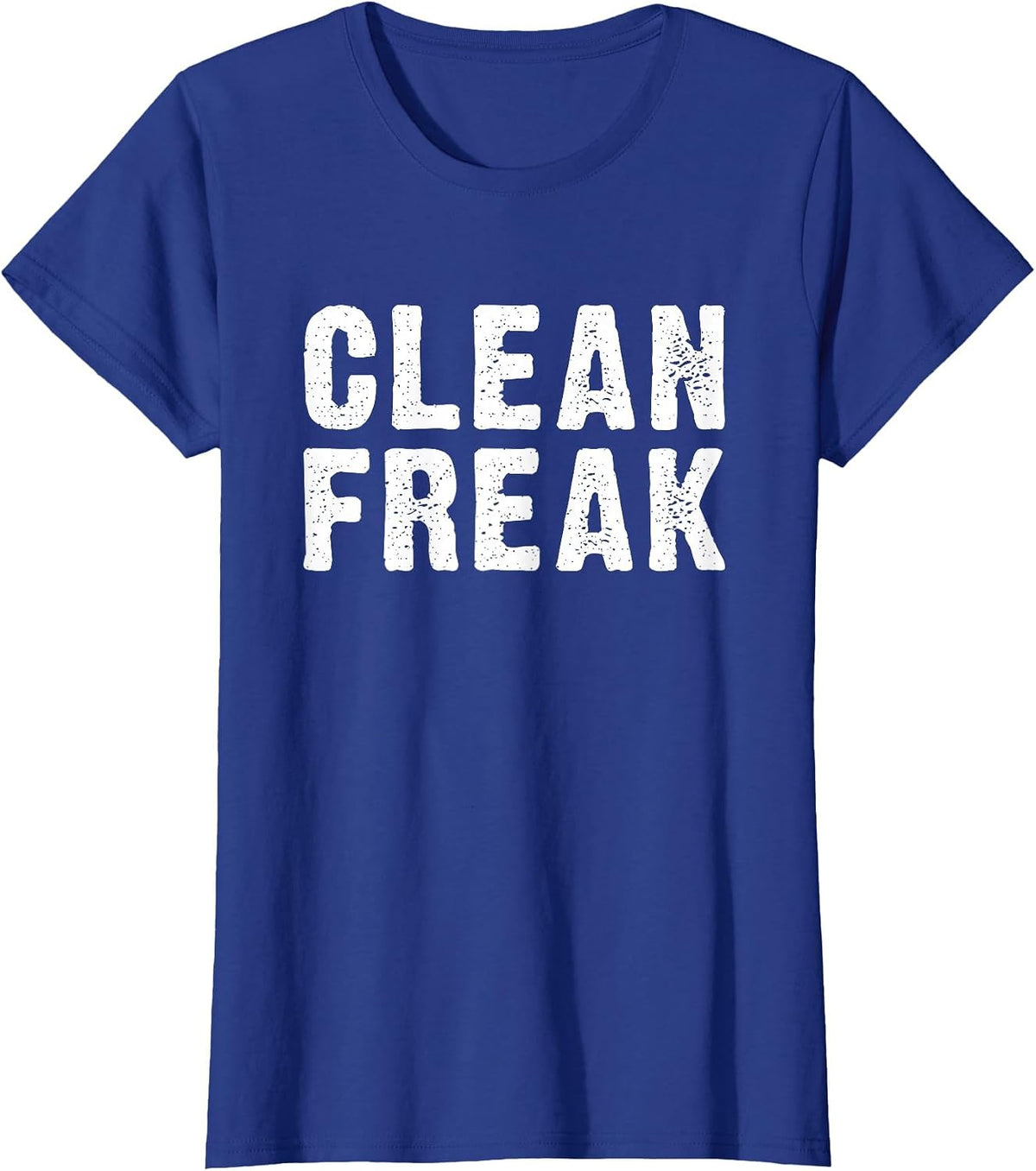 Clean Freak Custodian T-Shirt - Royal Blue