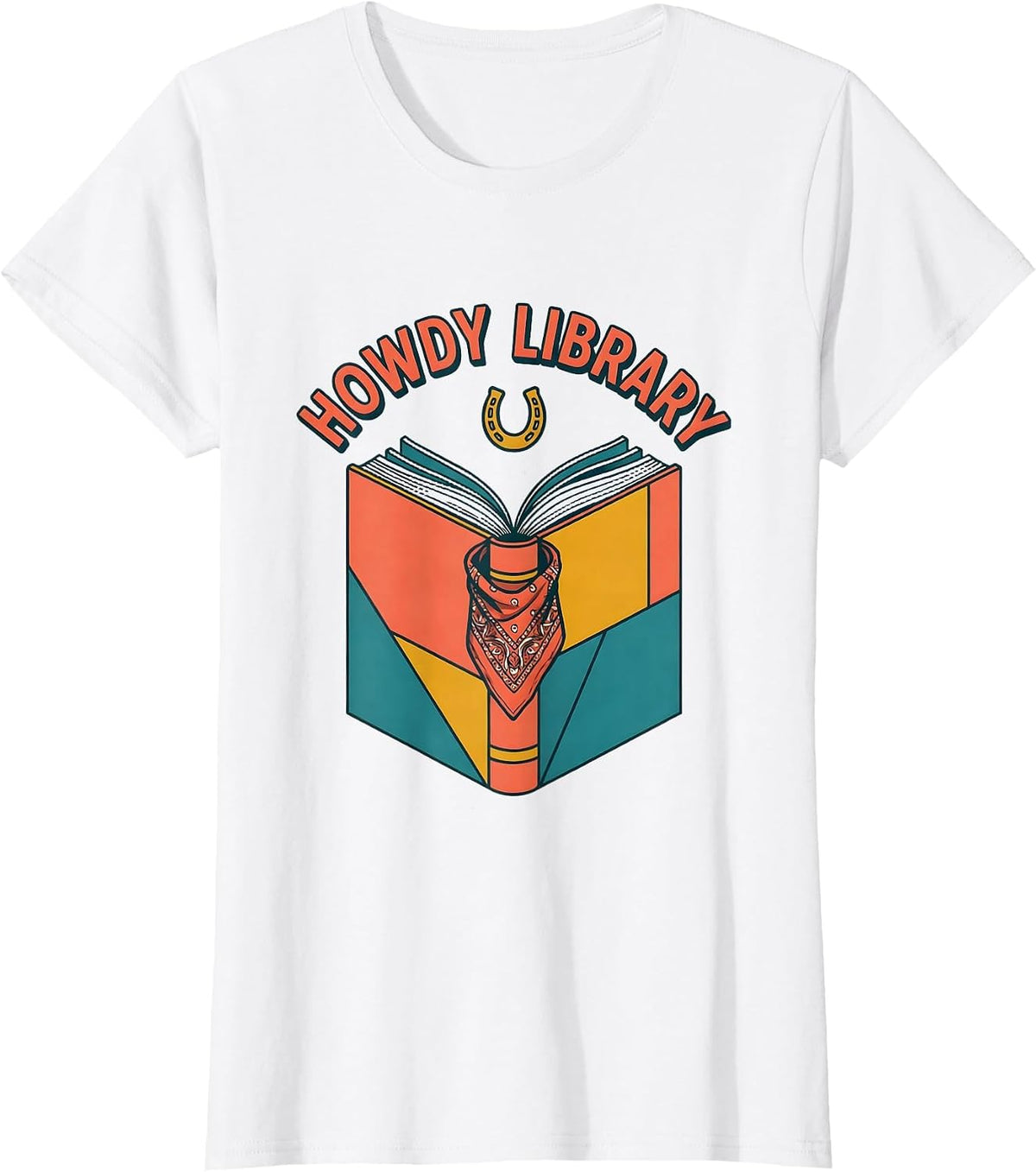 Howdy Library Midcentury Modern Western Grade-Level Teacher T-Shirt - White