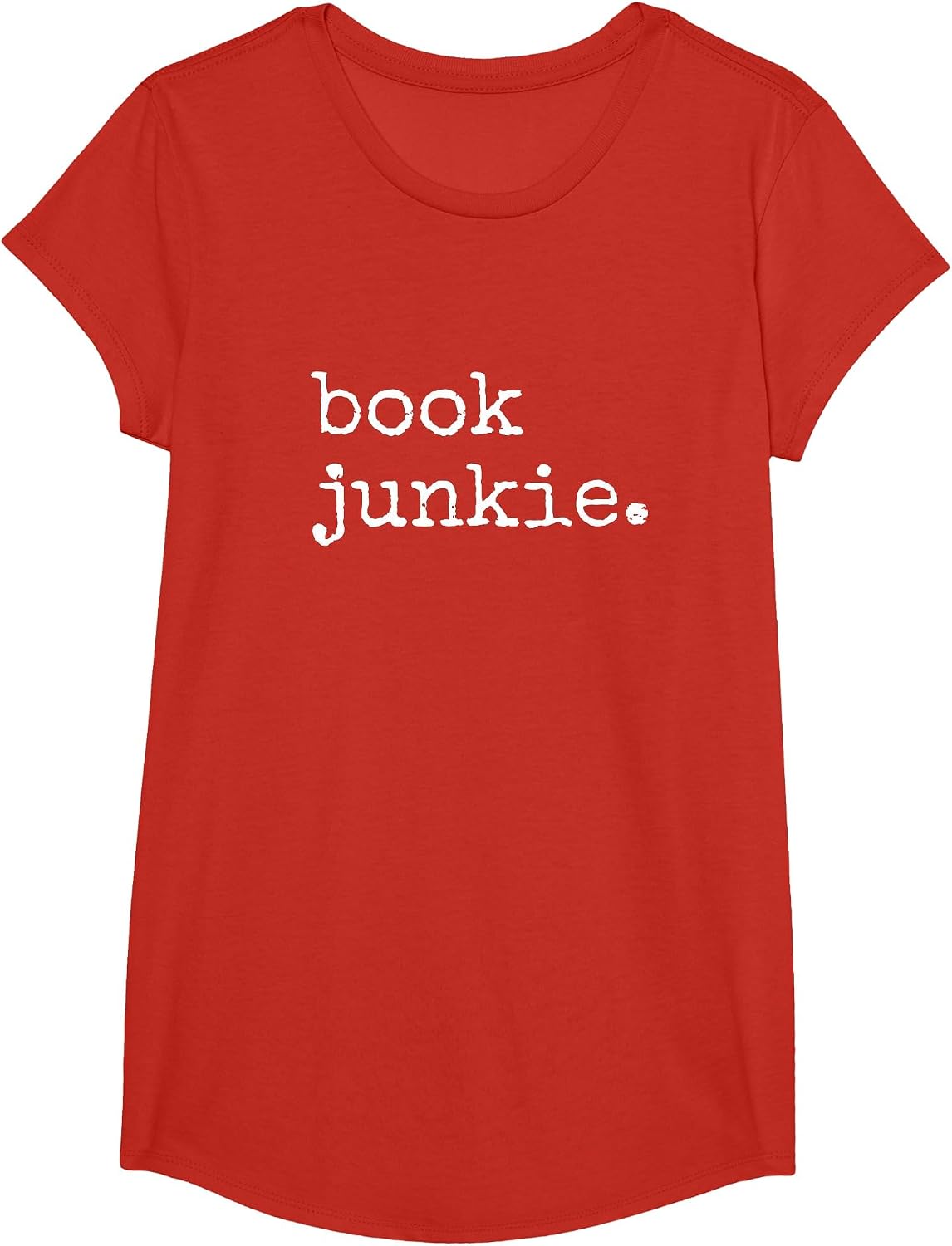 Book Junkie Reading T-Shirt - Girls Red