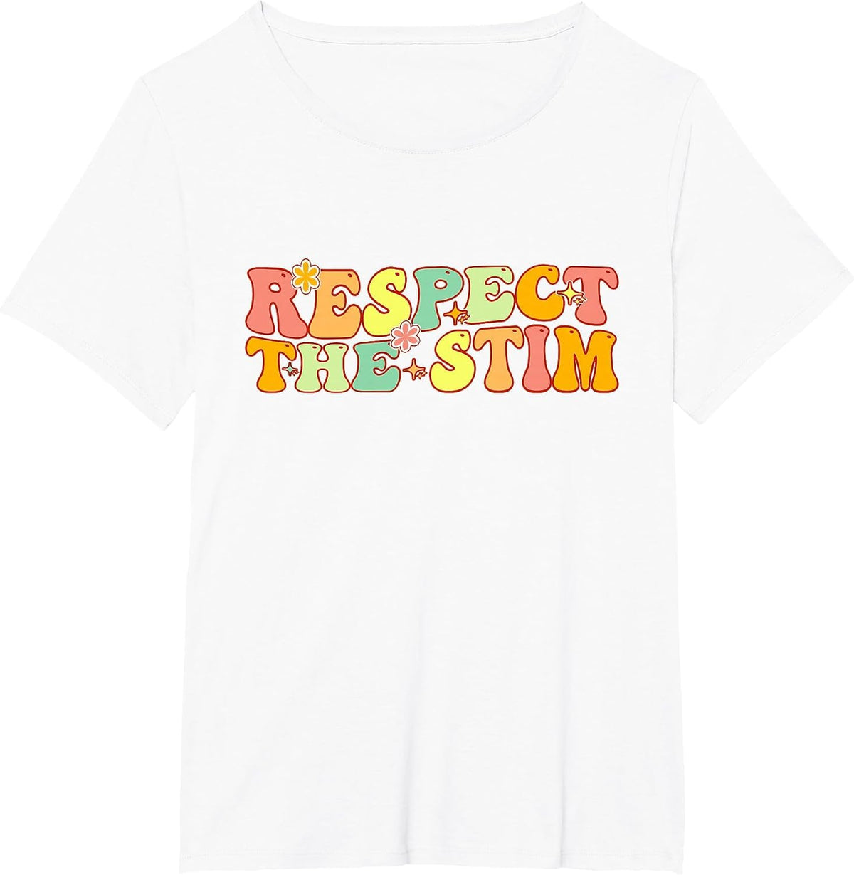 Respect the Stim Special Education Teacher Autism Awareness T-Shirt - White