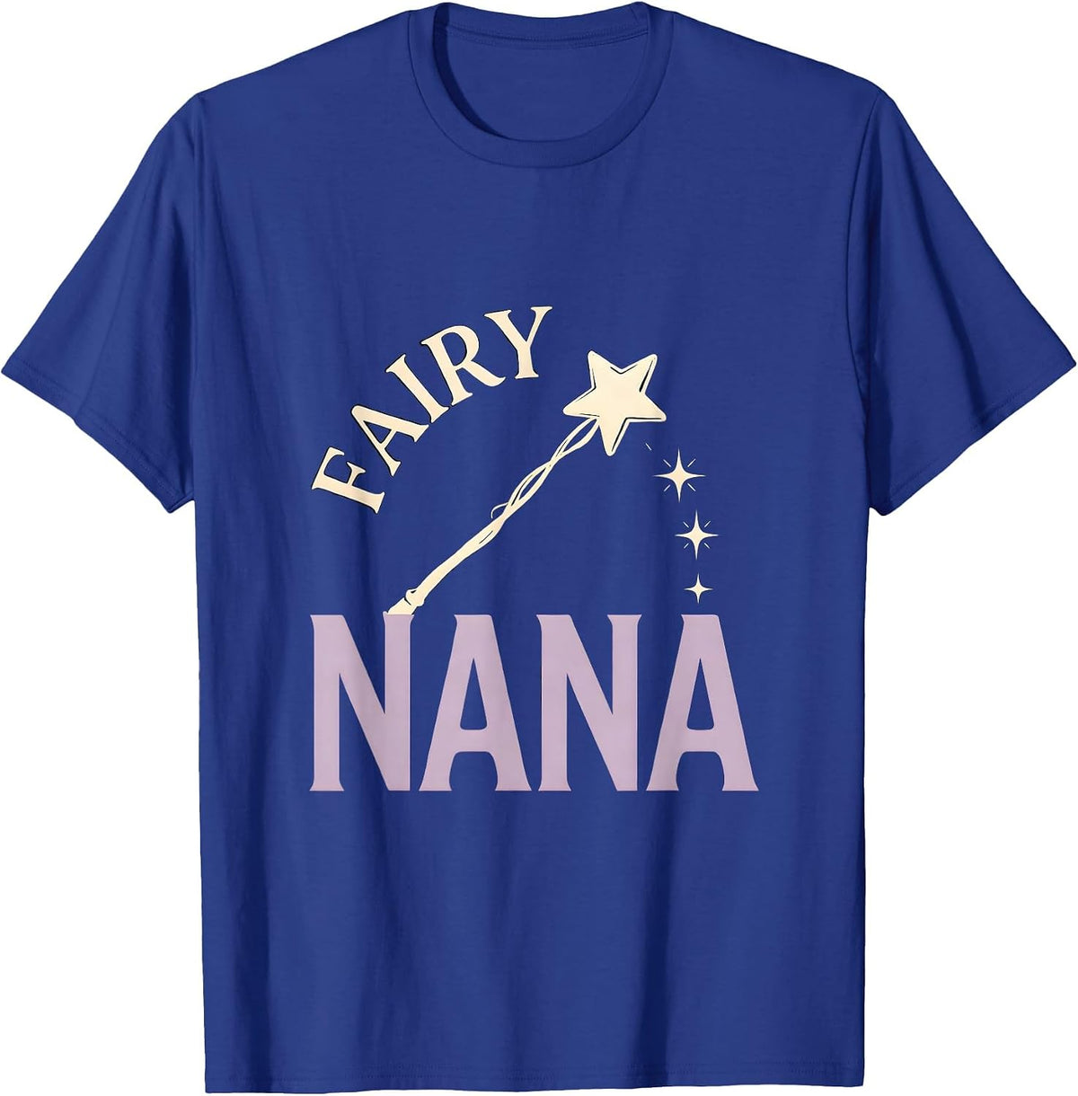 Fairy Nana Minimalist Grandmother Godmother Gift Whimsy T-Shirt - Royal Blue