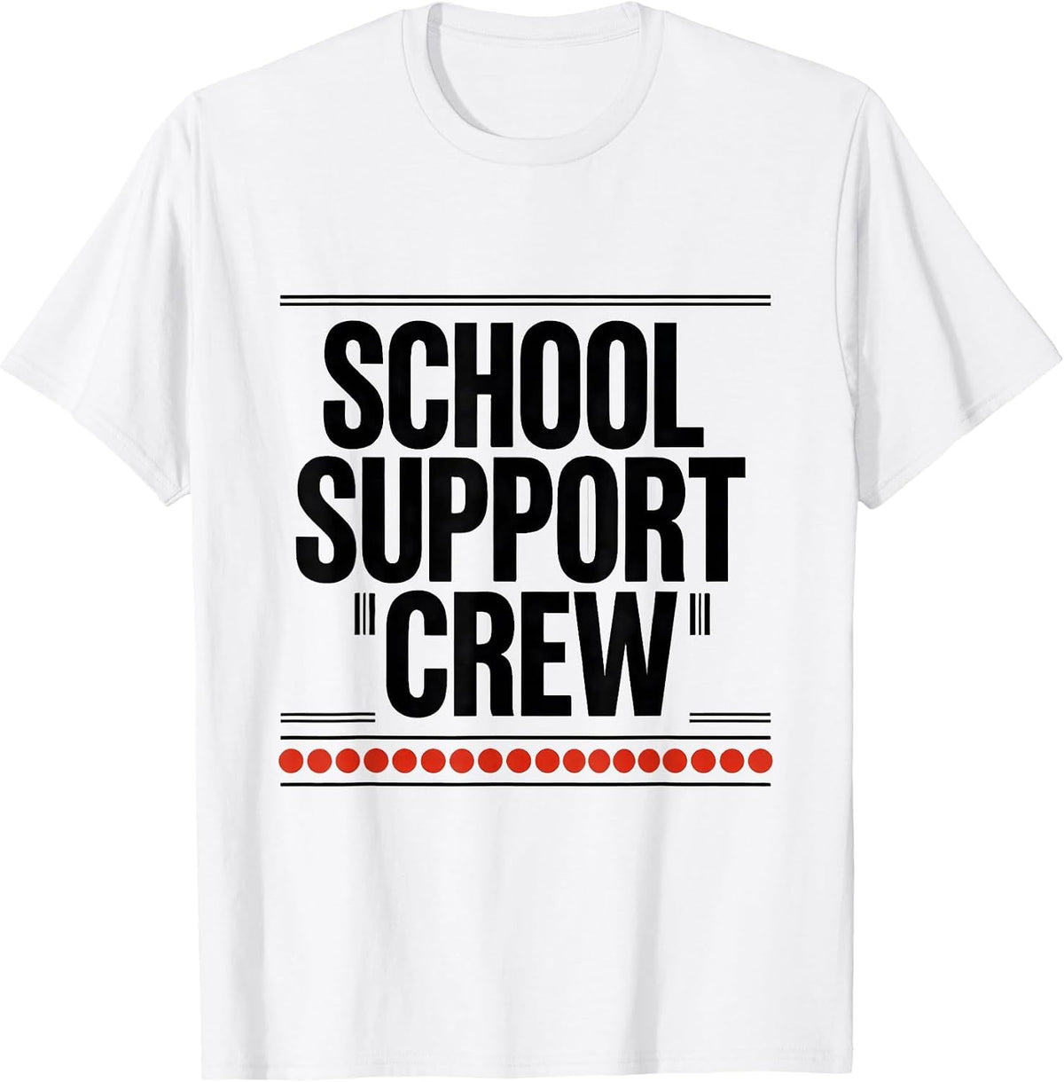 Men's School Support Crew Retro PTA Parent Volunteer Crew Pride T-Shirt - White