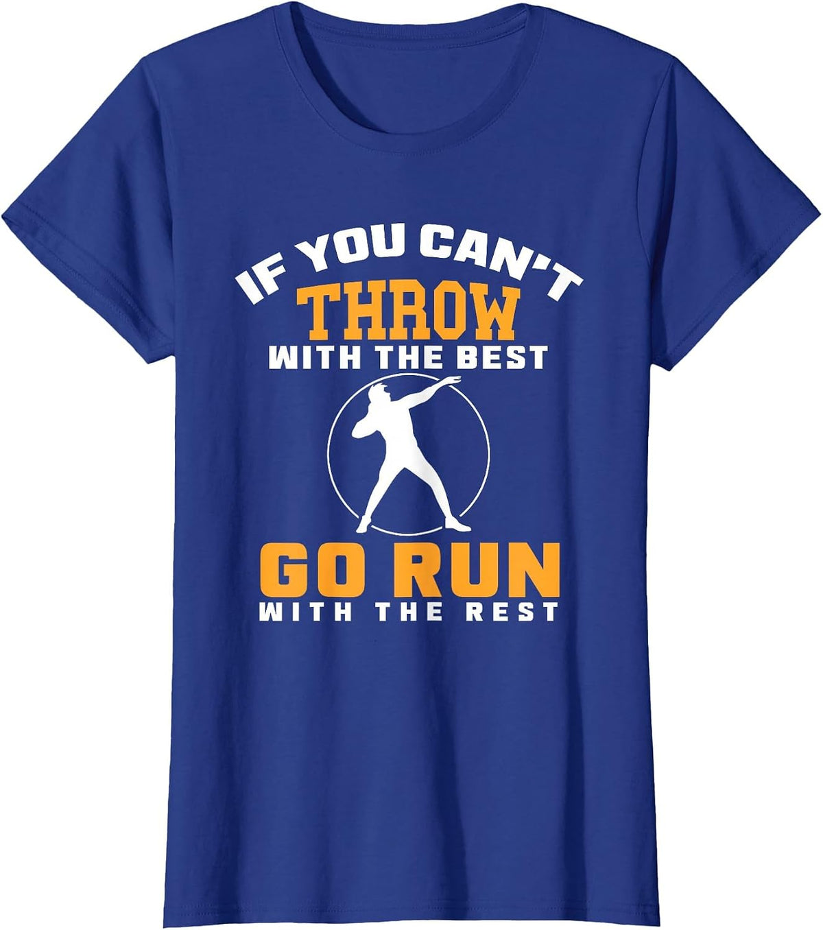 Shot Put Thrower Shot Putter Athlete Throw Track and Field T-Shirt - Royal Blue