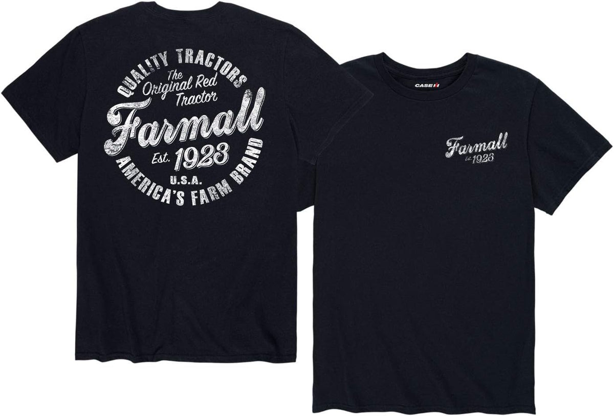Country Casuals Farmall Circle - Men's Short Sleeve Graphic T-Shirt - Black