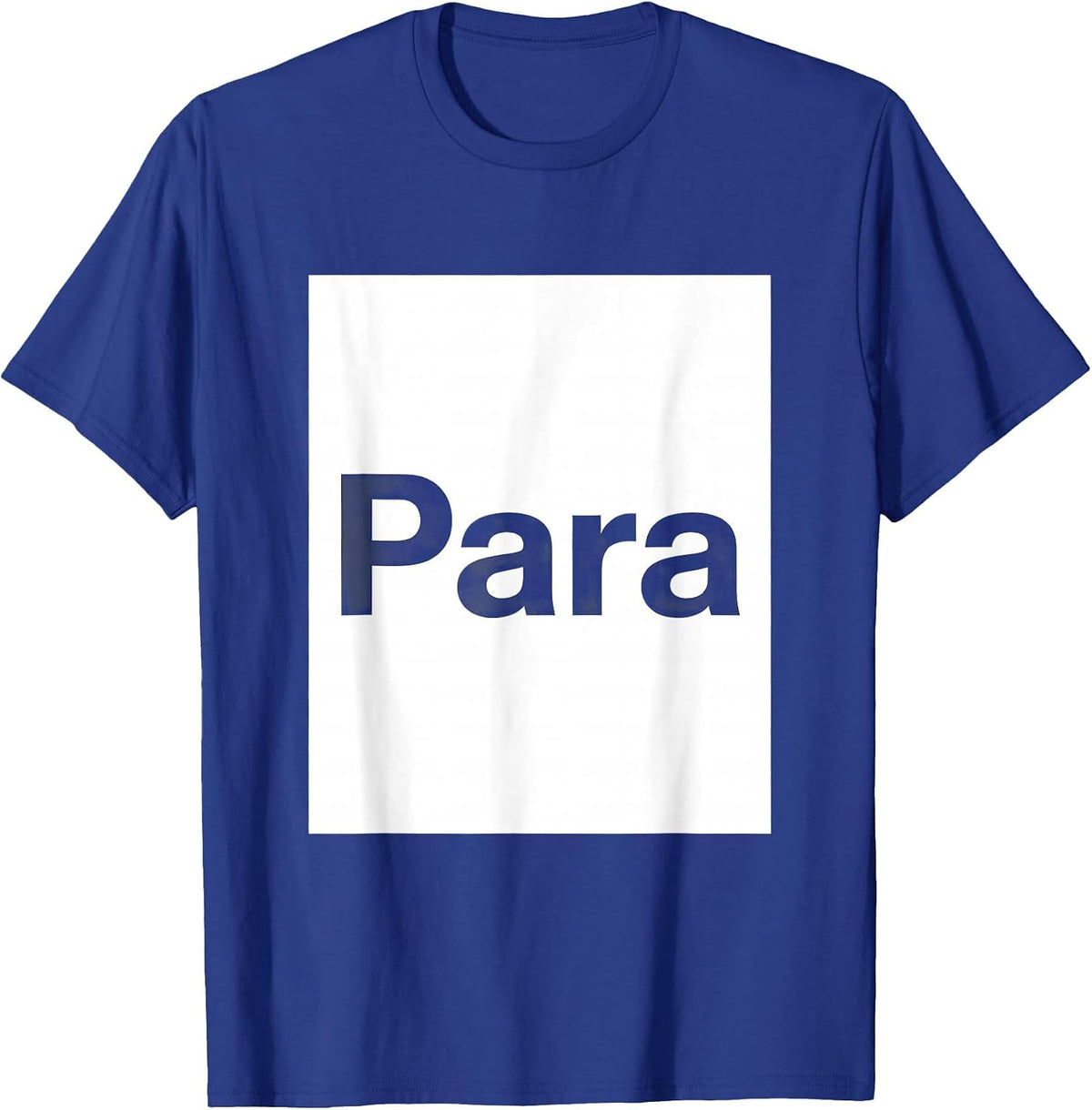 Men's Para Funny Paraprofessional Teacher Aide Appreciation Gift T-Shirt - Royal Blue