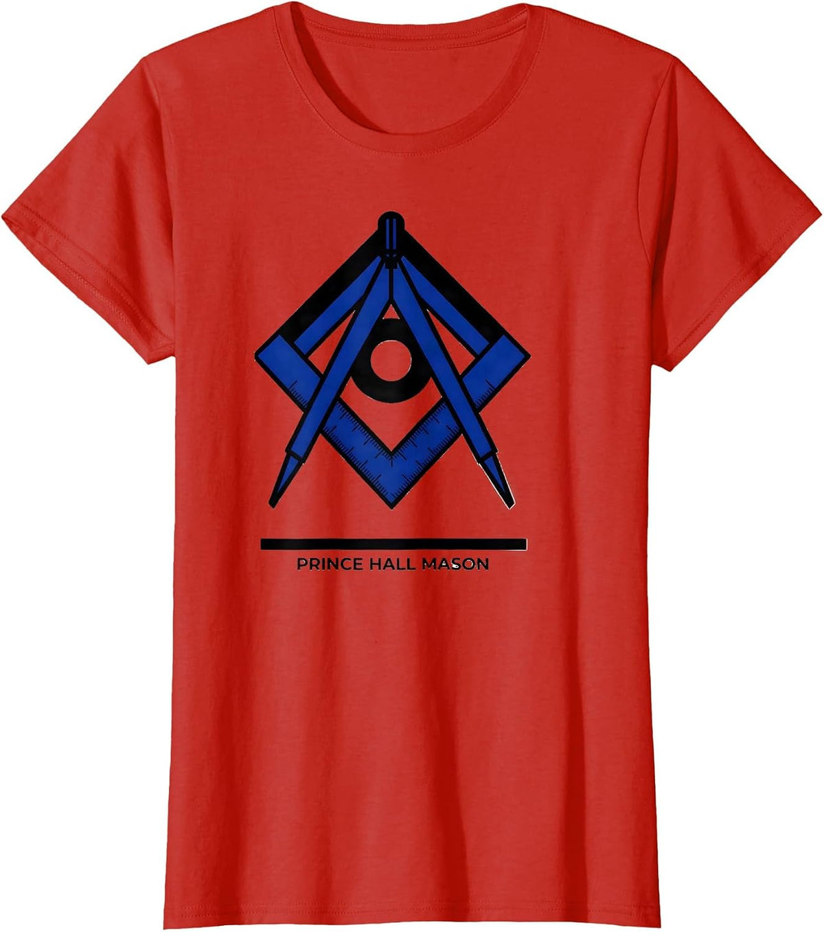 Prince Hall Mason Fraternal Pride Masonic Brotherhood T-Shirt - Red