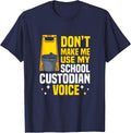 School Custodian Appreciation Day Janitor Custodian Job T-Shirt - Navy Blue