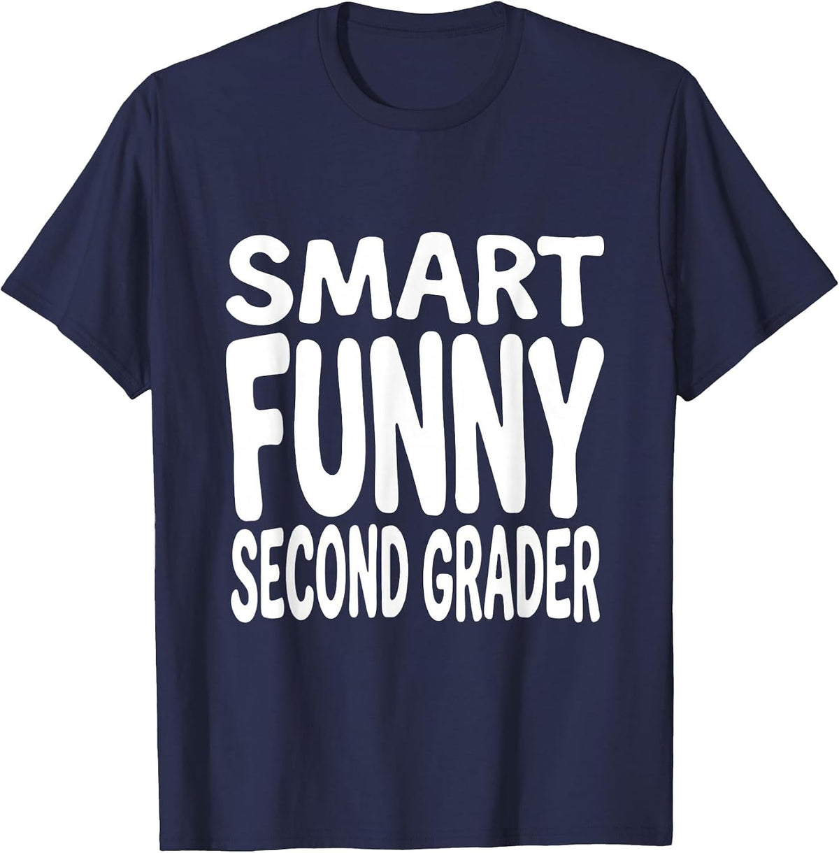 Smart Funny Second Grader 2nd Grade Design T-Shirt - Navy Blue