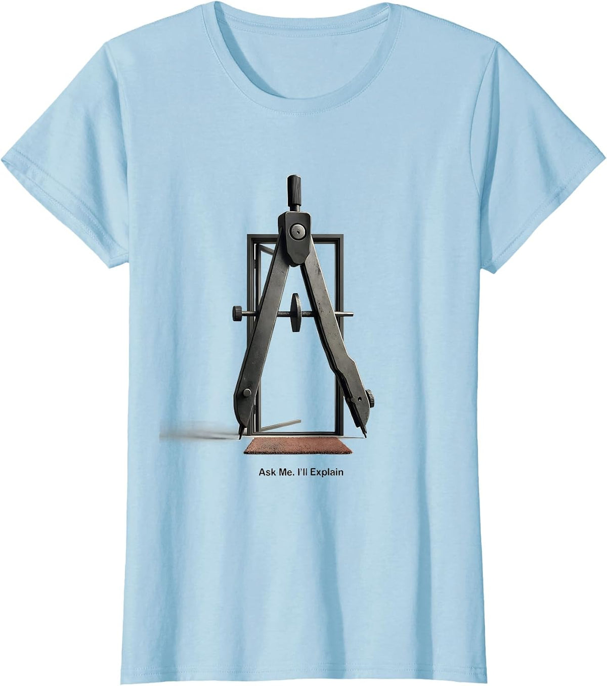 Ask Me I'll Explain Freemason Masonic Fraternal Identity T-Shirt - Baby Blue