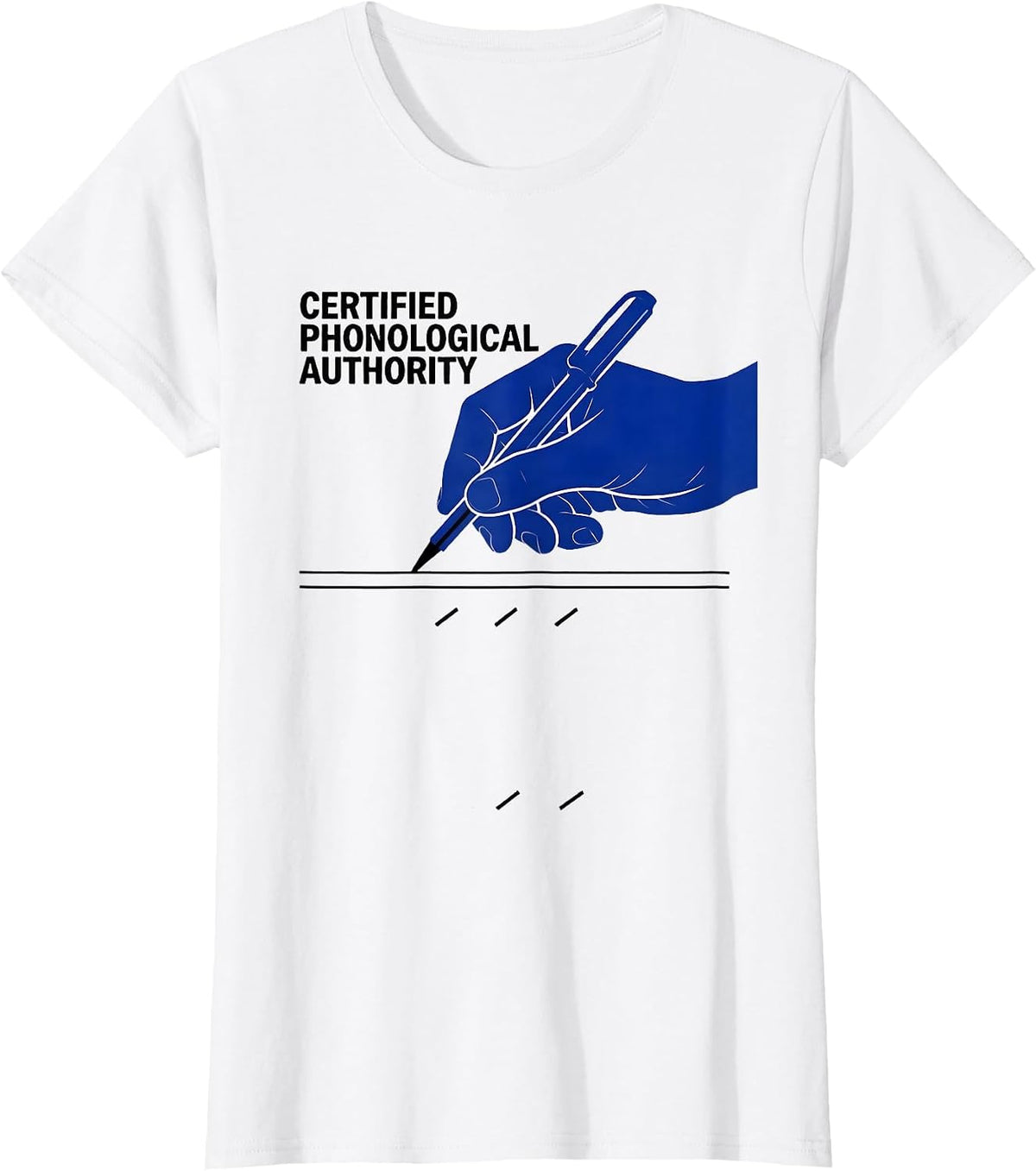 Certified Phonological Authority Retro Speech-Language T-Shirt - White