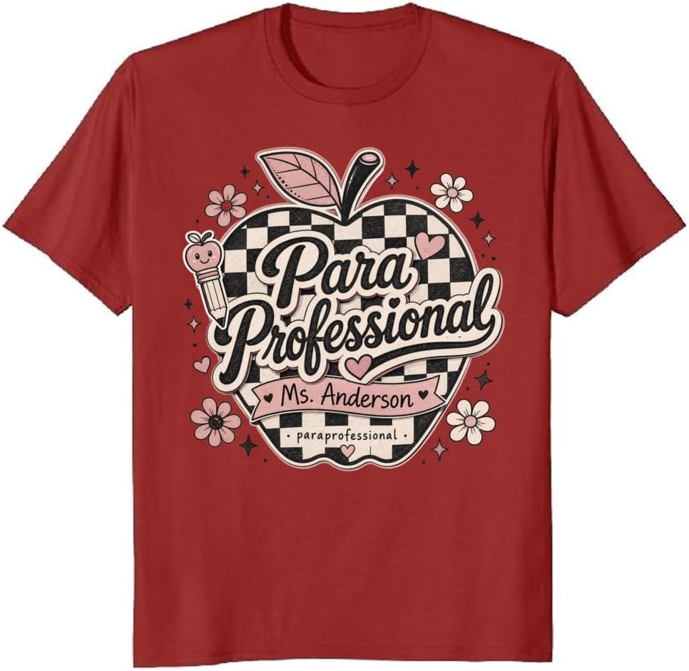 School Paraprofessional T-Shirt Staff Humor Vintage Seal Tee - S5