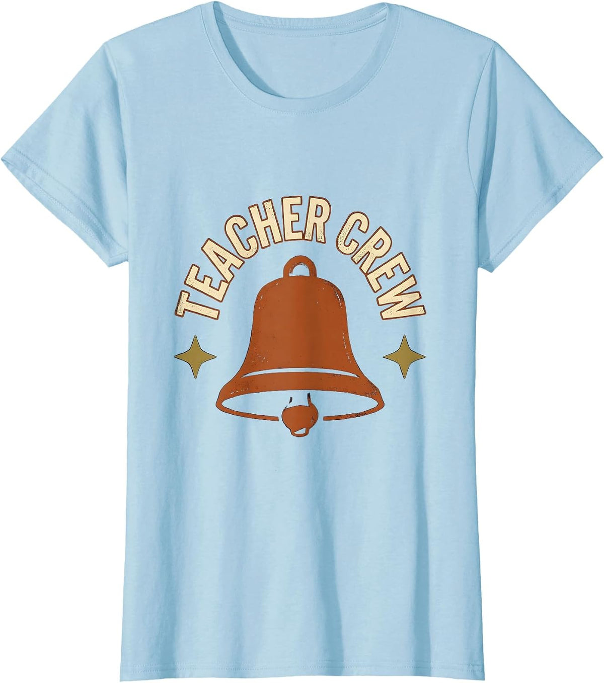 Teacher Crew Vintage Teacher Team Spirit Back To School T-Shirt - Baby Blue
