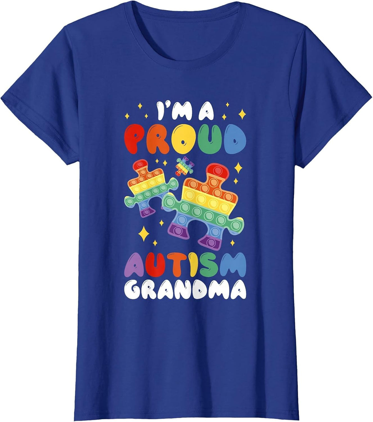 I'm A Proud Autism Grandma T-Shirt - Royal Blue