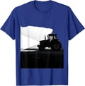 Tractor Silhouette Farmer Humor Patriotic Pride T-Shirt - Royal Blue