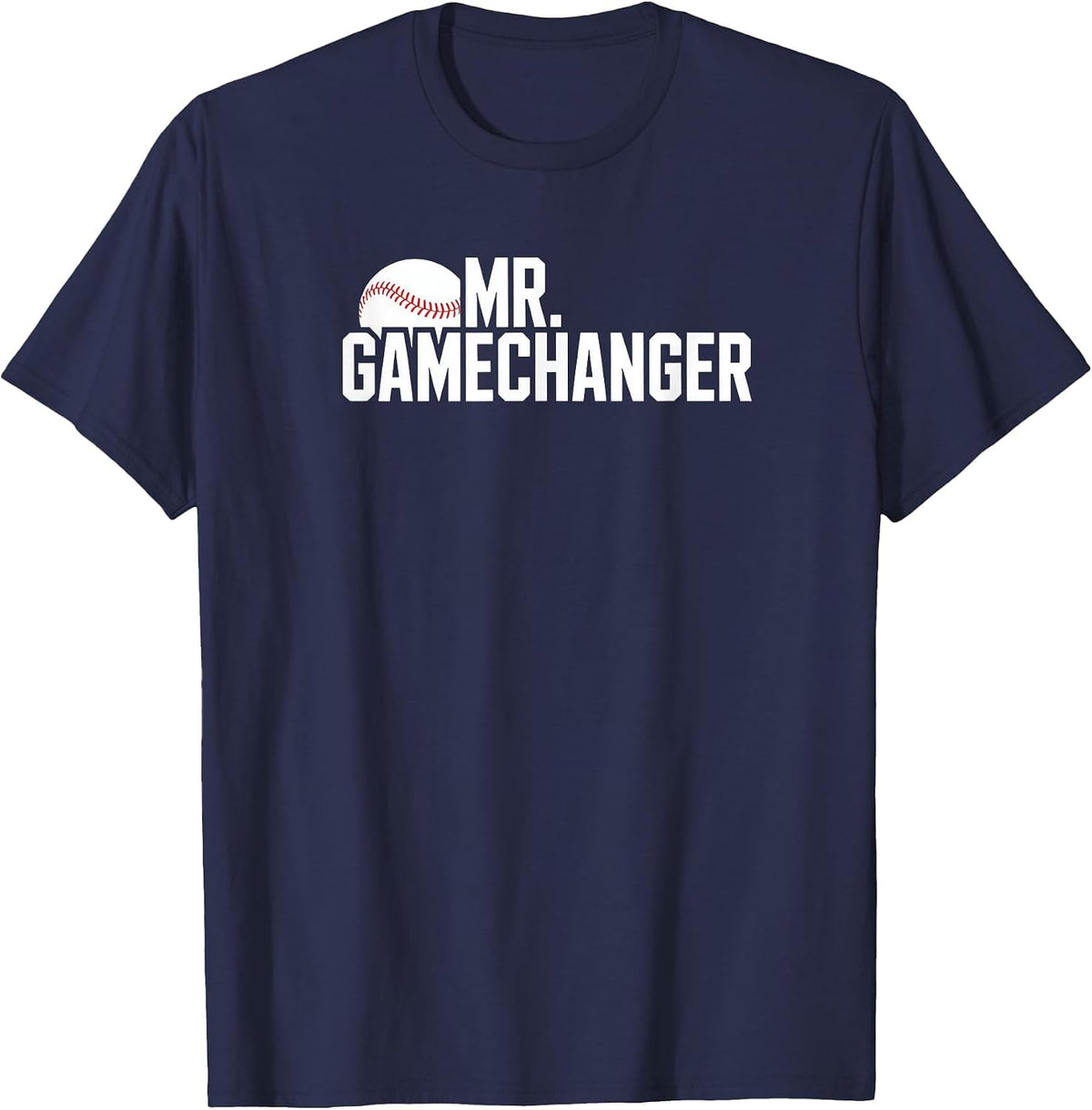 Mr. Gamechanger Baseball Scorekeeper Love T-Shirt - Navy Blue