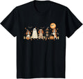 Cavalier King Charles Spaniel Dogs Ghost Witch Mummy Costume T-Shirt - Black