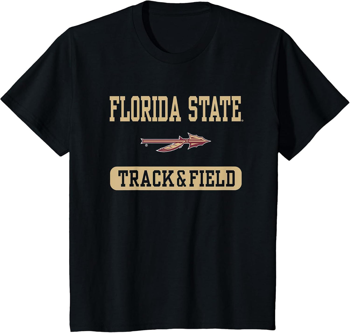 Florida State Seminoles Track & Field Officially Licensed T-Shirt - Black