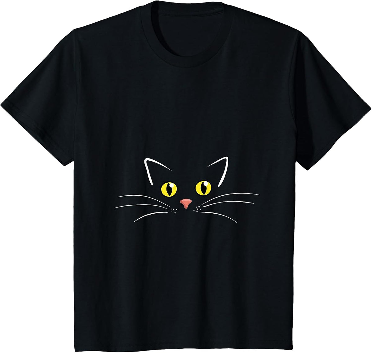 Cat Eyes Tshirt for Cat Moms Who Love Animals T-Shirt - Black