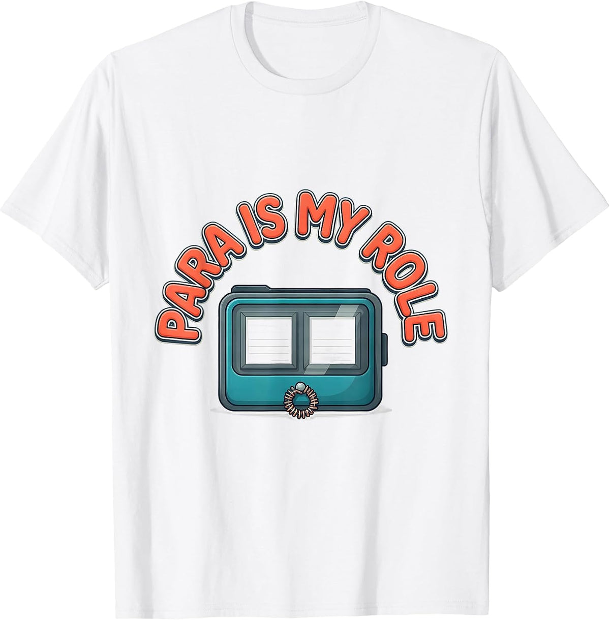Men's Para Is My Role Funny Paraprofessional Paraeducator T-Shirt - White