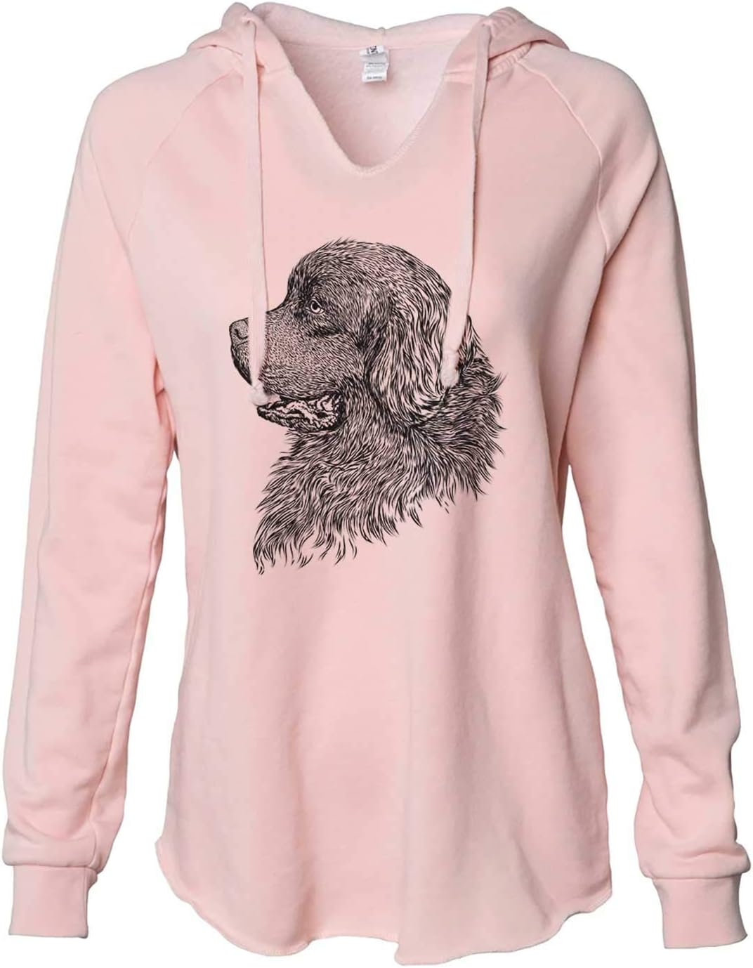 Inkopious Newfoundland Profile - Women's Cali Wave Hooded Sweatshirt - Blush
