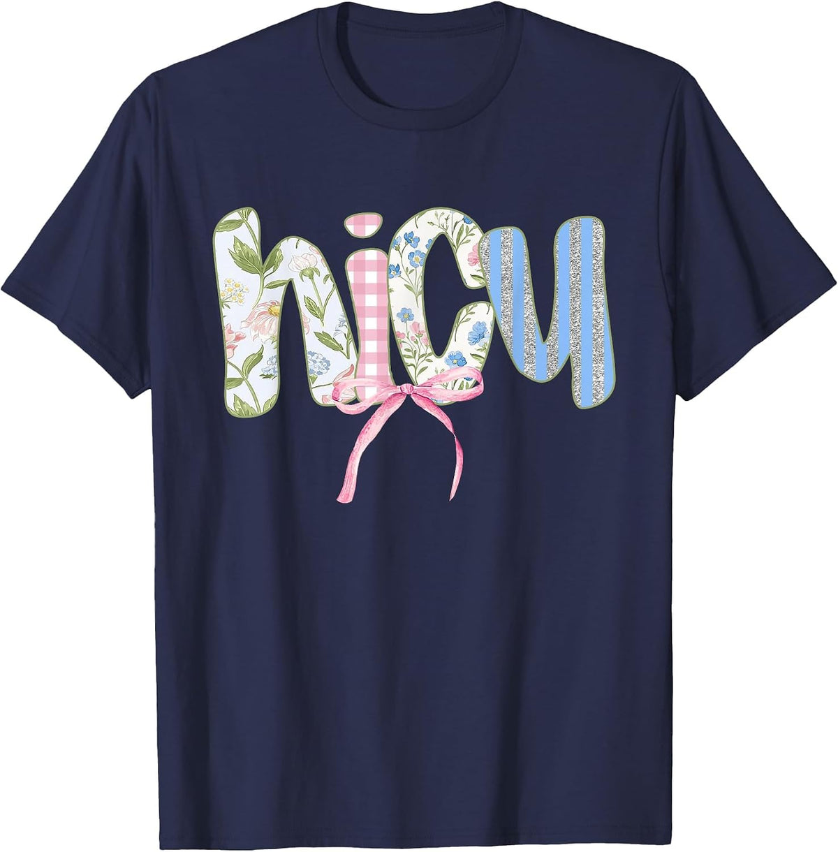 Nursing NICU Neonatal Intensive Care Nurse Practitioner T-Shirt - Navy Blue