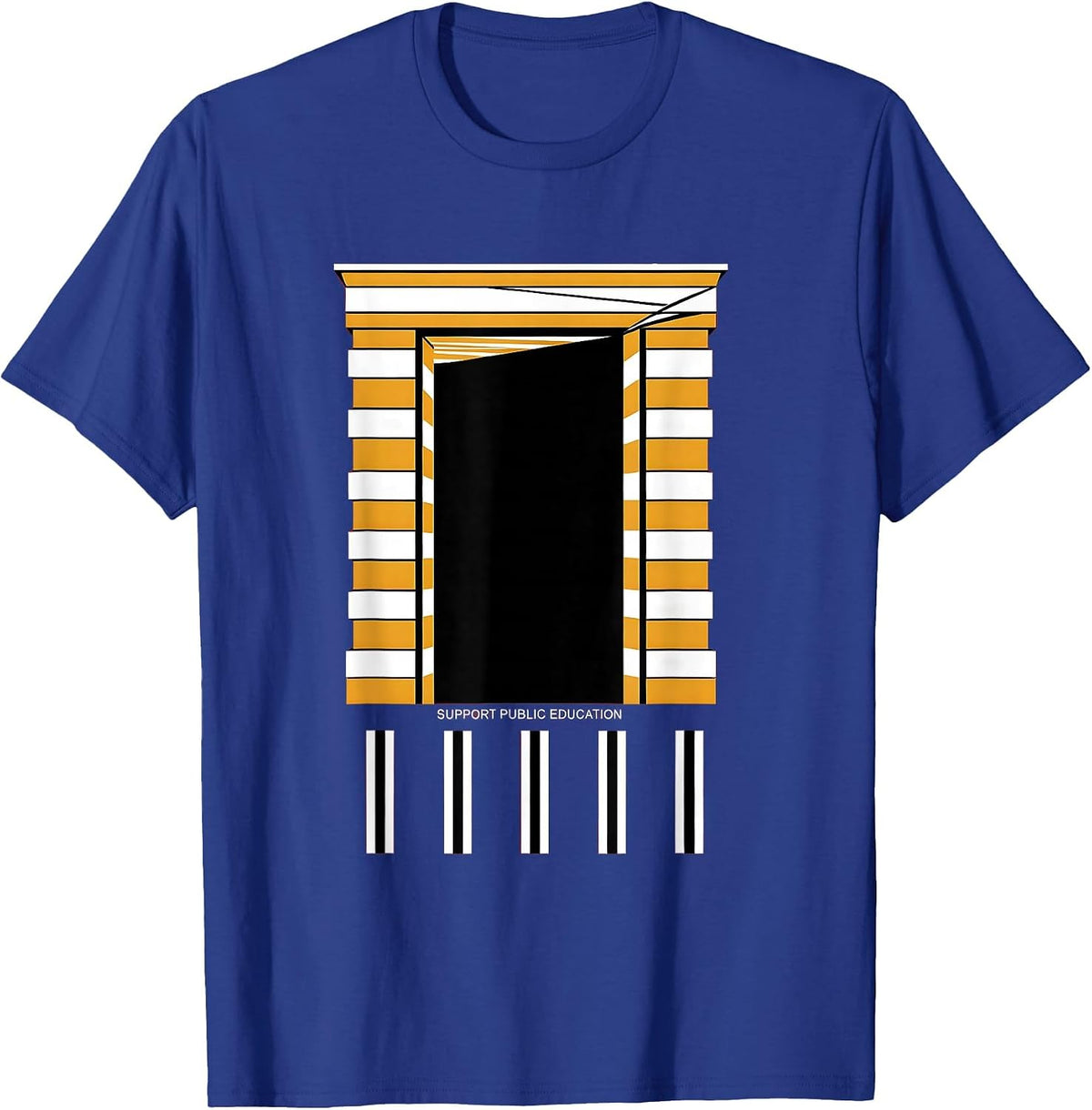Men's Support Public Education Teacher Red For Ed Protest T-Shirt - Royal Blue